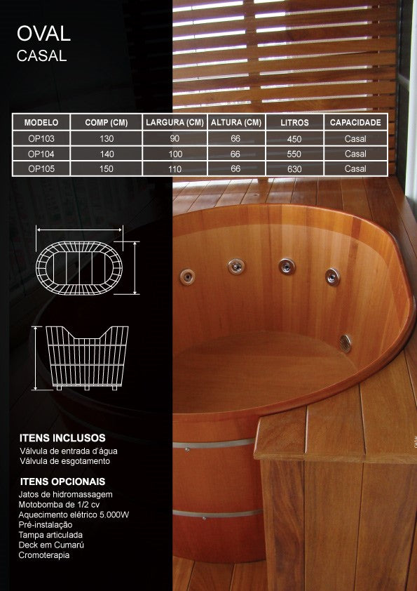 Ofurô Modelo OVAL